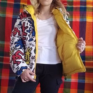 RARE reversible Keith Haring x Joyrich puffer coat